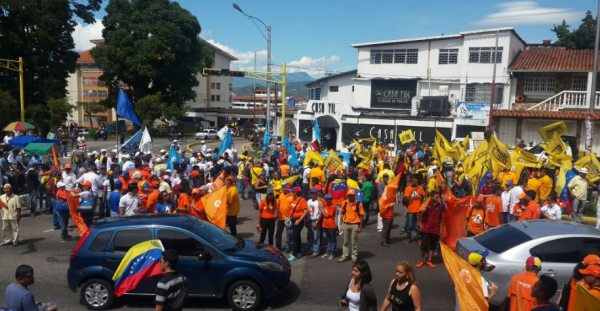 Hasta las 2:00 pm estarán los partidarios de la MUD en el Obelisco, en San Cristóbal