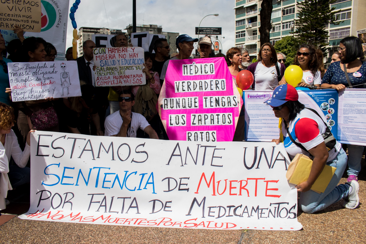 Pacientes crónicos marcharon en caracas