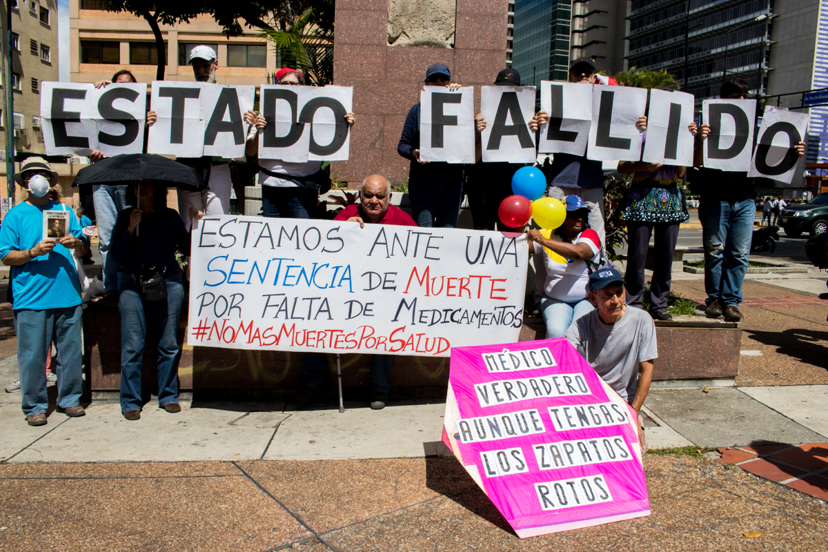 Pacientes crónicos protestaron en caracas