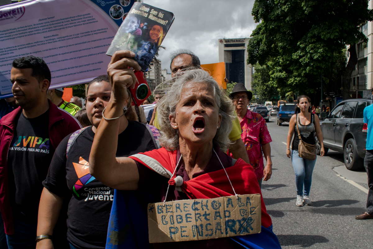 pacientes crónicos protestaron en Caracas