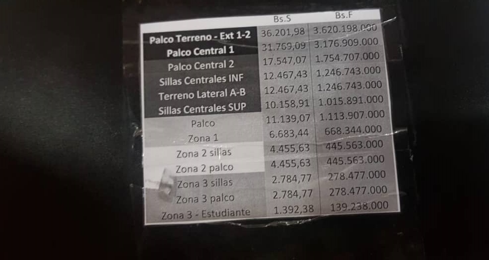 abonados beisbol venezolano