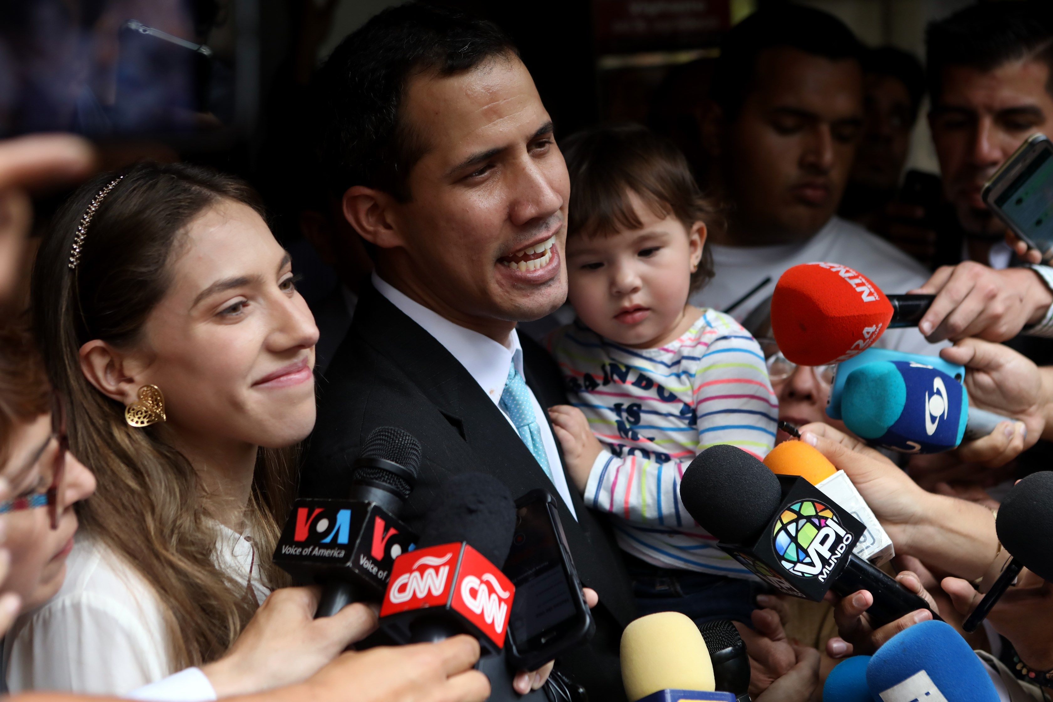 Guaidó en foto familiar