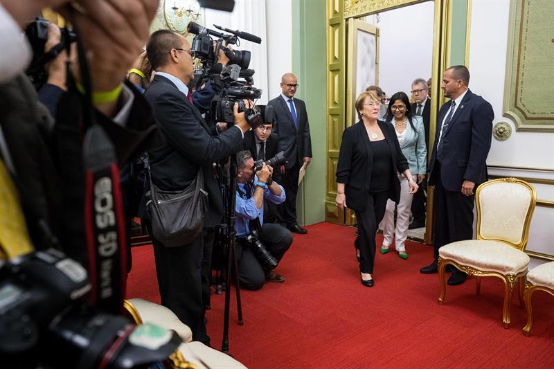 Maduro -Bachelet-Miraflores