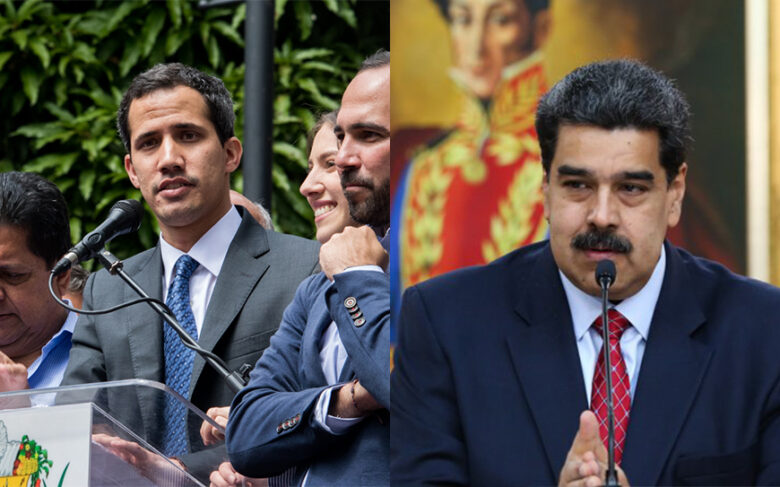 Maduro y Guaidó 25 de enero