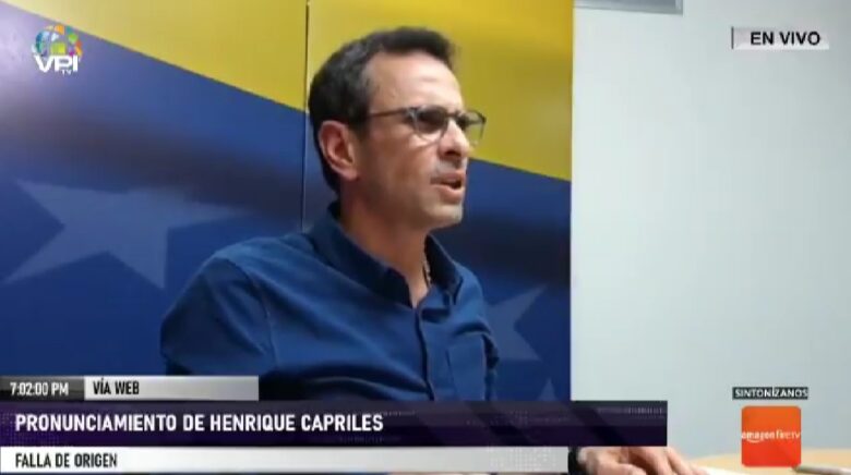 Capriles convoca a opositores a participar en elecciones parlamentarias