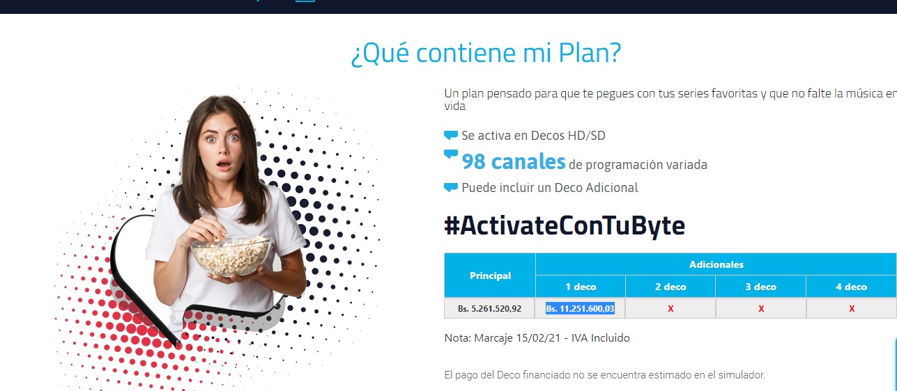 Simple TV aumenta sus planes básicos en menos de dos semanas