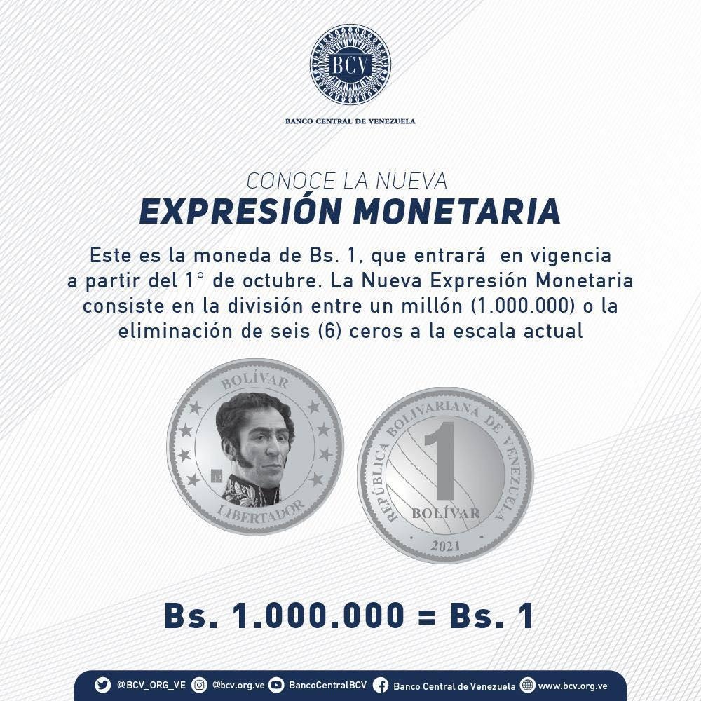 Moneda de 1 bolívar