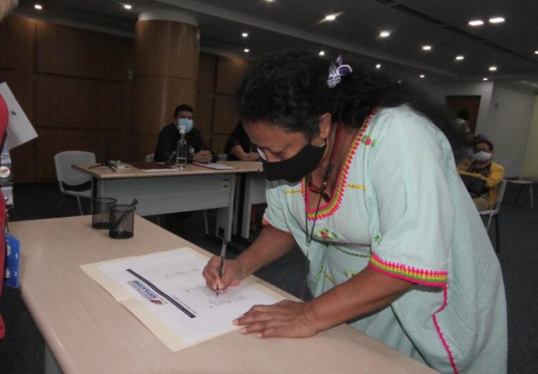 Organizaciones indígenas seleccionan su puesto en boleta electoral del 26Nov