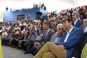 Los alcaldes del partido Fuerza Vecinal también figuraron en el acto político