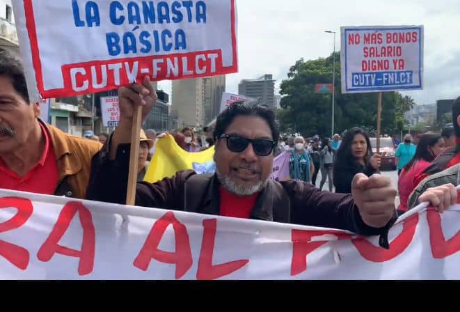 Partido Comunista marcha con educadores por salarios dignos este 23 de enero