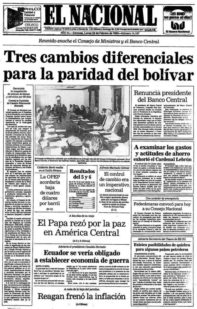 A 40 años del “Viernes negro” venezolano cuatro datos para entender su