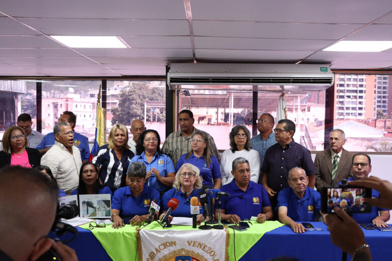 Rueda de prensa de la Federación Venezolana de Maestros (Mairet Chourio)