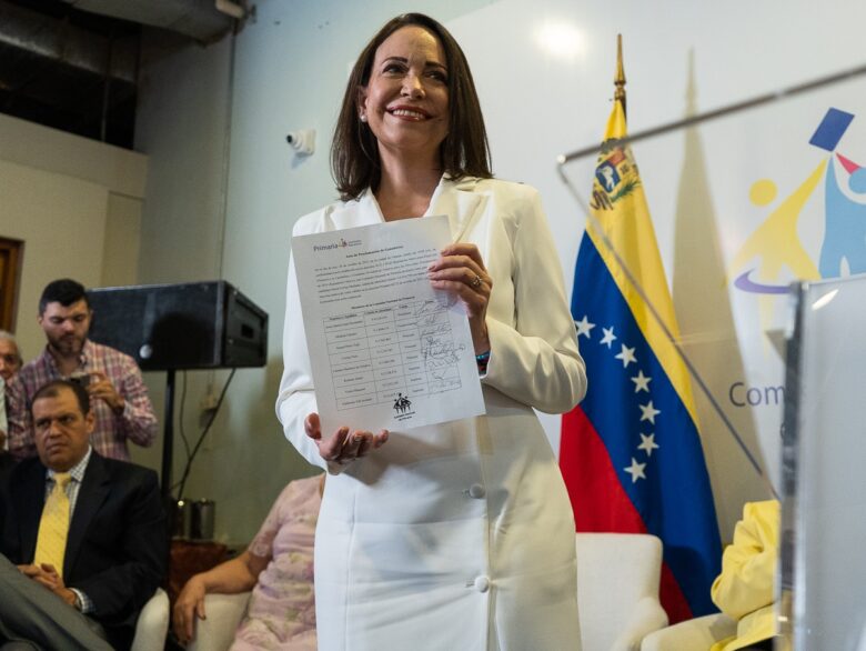 El discurso de María Corina Machado en tres momentos