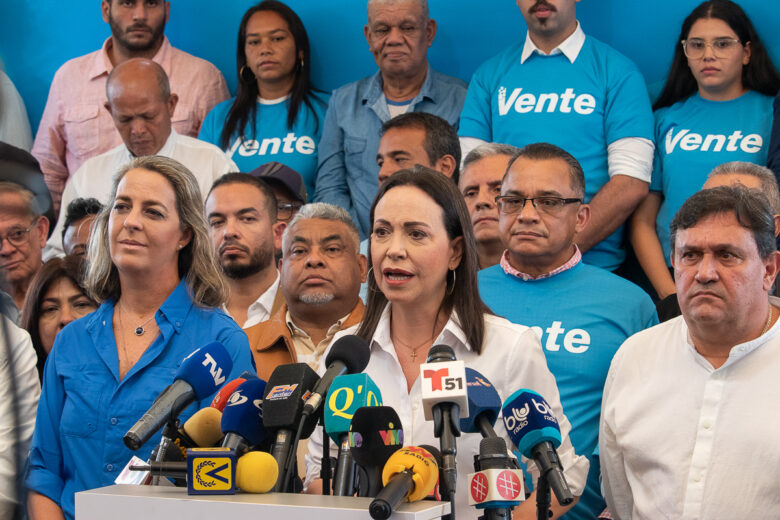 María Corina Machado a eurodiputados: Maduro busca una “excusa” para salirse de la ruta electoral