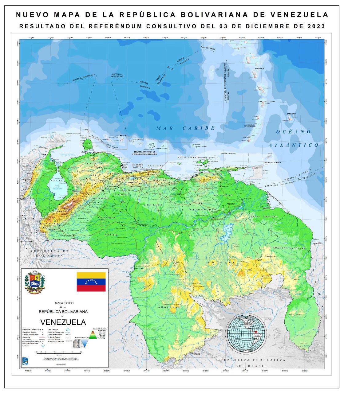 map of venezuela and guyana        <h3 class=