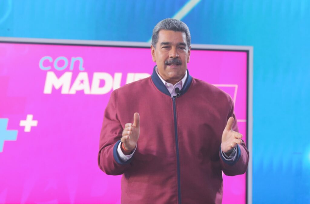 Nicolás Maduro, gobernante chavista durante el rpograma Con Maduro+