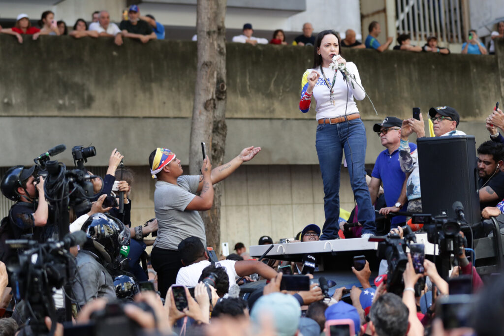 María Corina Machado asegura que Venezuela "superó el miedo" al salir a las calles