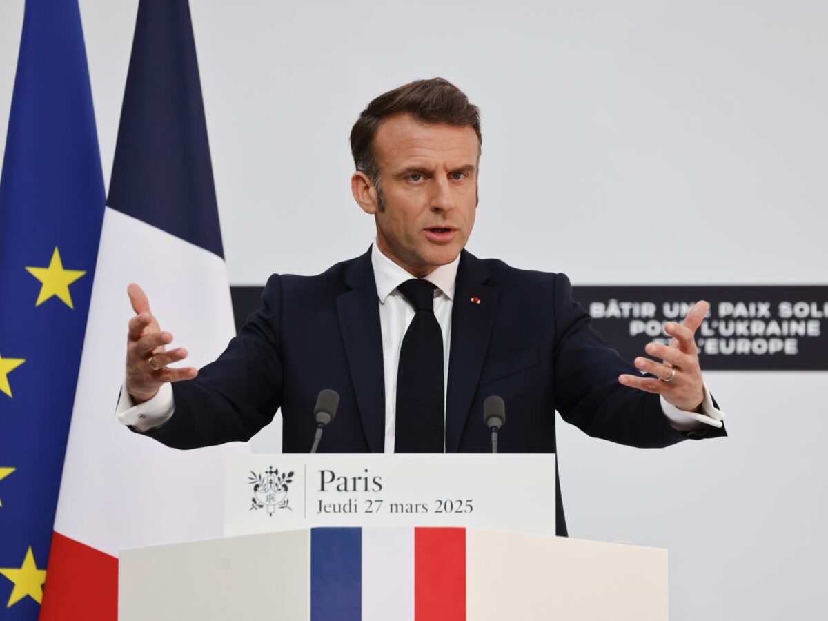 Macron recibe este lunes en el Elíseo a María Corina Machado, según figura en su agenda