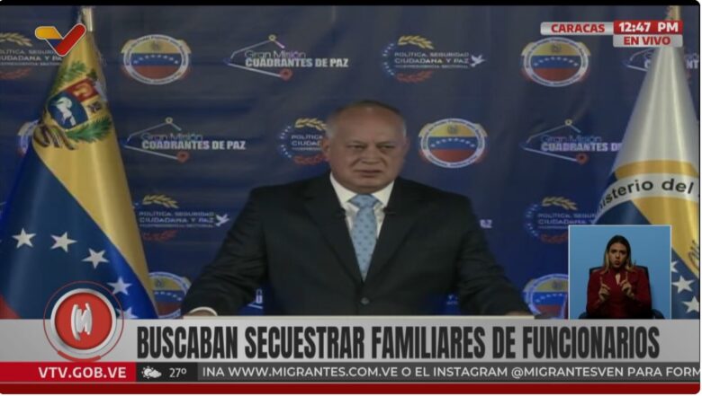 Cabello señala a ONG como Provea y Foro Penal de financiar "terroristas"