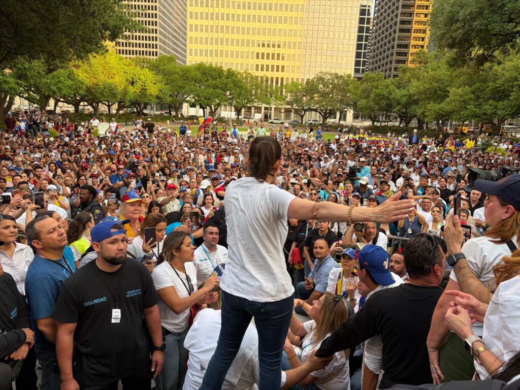 Un huracán llamado María Corina Machado estremeció a Houston
