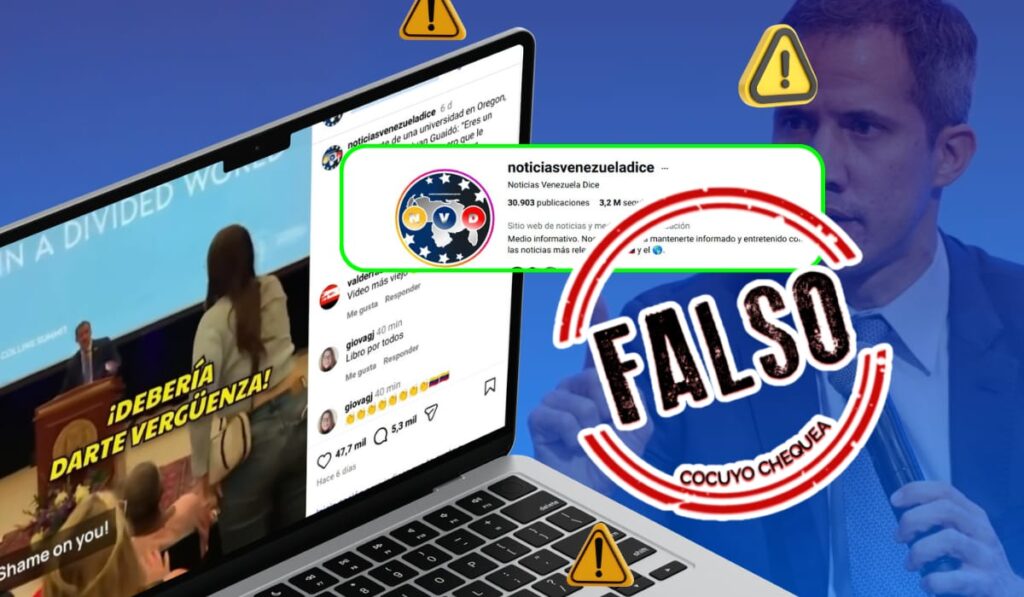 Confrontación de estudiante de EEUU con Guaidó fue en 2024, y planificada por grupo cercano a Maduro