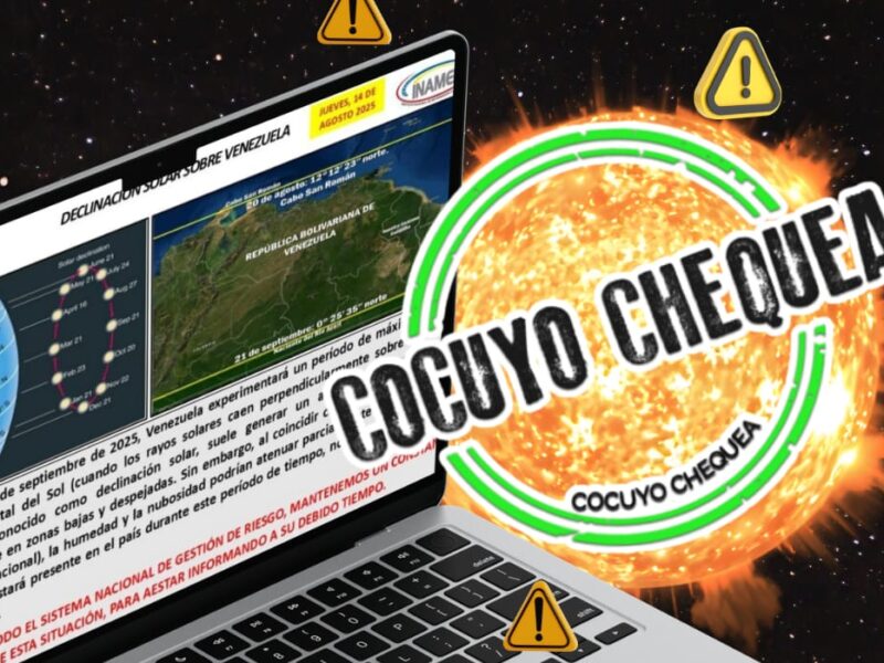 Rayos perpendiculares del sol, afelio y otras desinformaciones climáticas en Venezuela