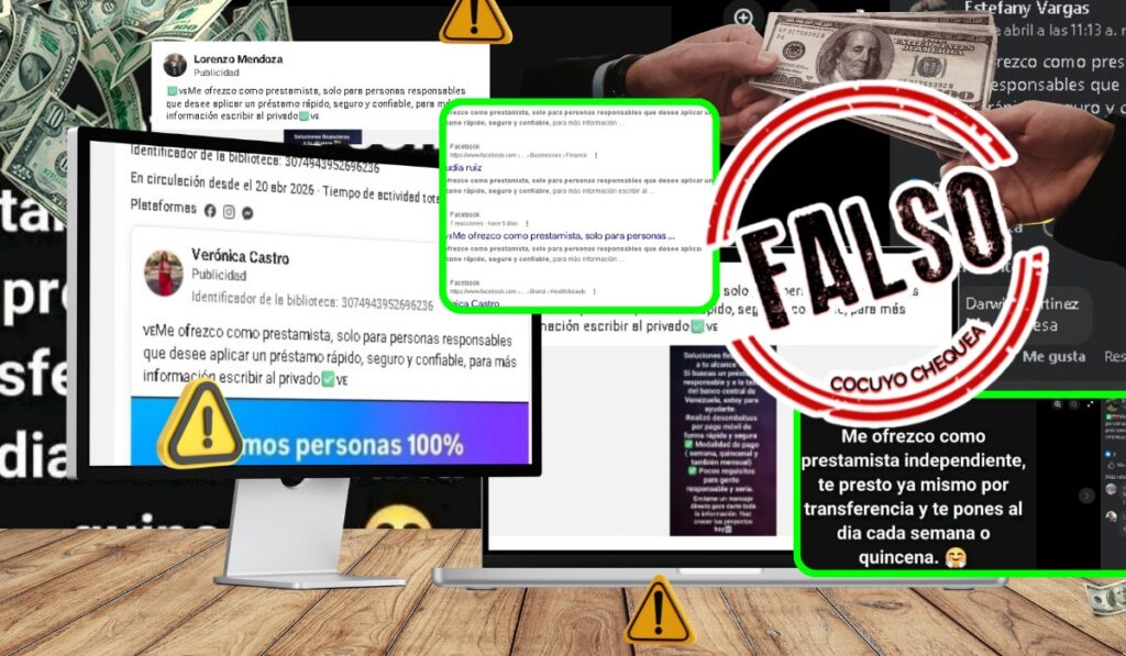 Ni Lorenzo Mendoza ni Delcy Rodríguez ni BdV: «prestamistas» de Facebook usan viejas técnicas de engaño digital