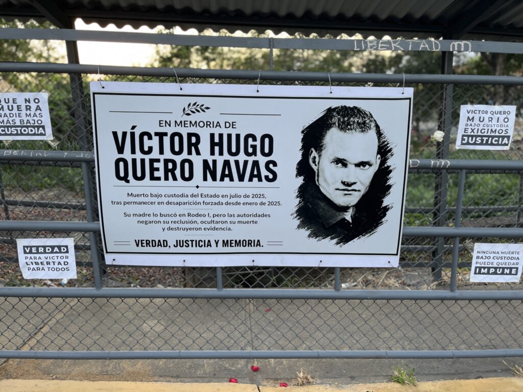 45 ONG exigen investigación internacional por la muerte de Víctor Quero y liberación de todos los presos políticos