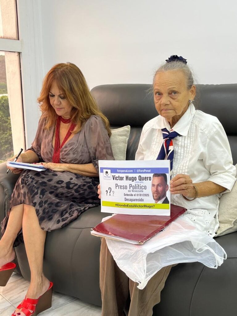 Defensora del pueblo se compromete a apoyar a madre de Víctor Quero en su búsqueda